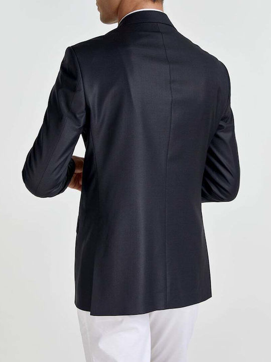 Monte Napoleone Men's Suit Jacket Slim Fit Black