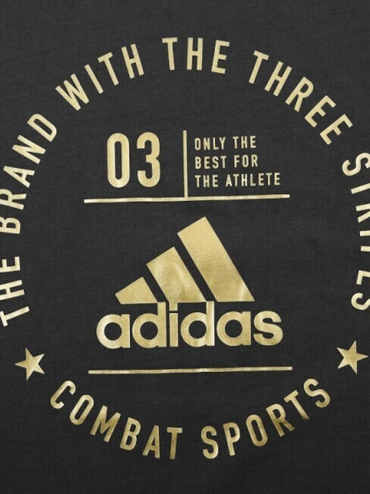 adidas Combat Ανδρική Κοντομάνικη Μπλούζα ADICST01CS Μαύρη