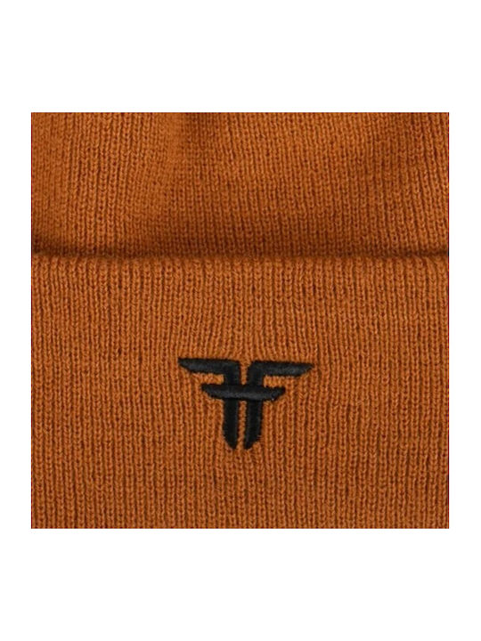 Fallen Footware Beanie Unisex Σκούφος Πλεκτός σε Καφέ χρώμα