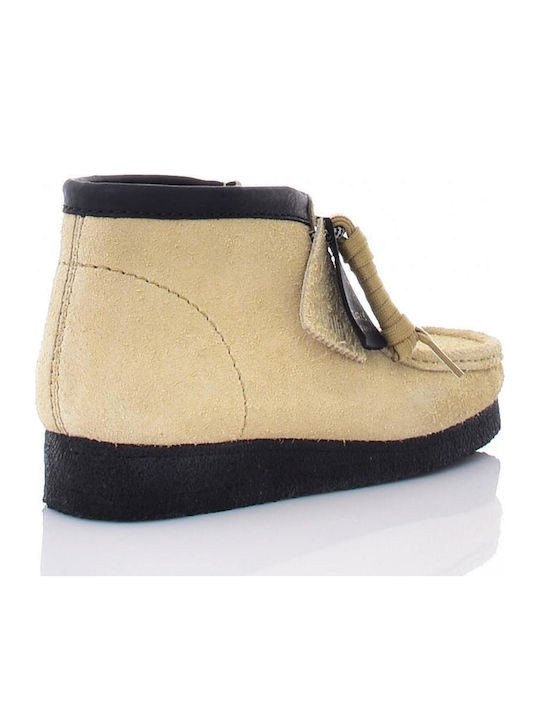 Wallabee Boot Suede Μπεζ Ανδρικά Μποτάκια