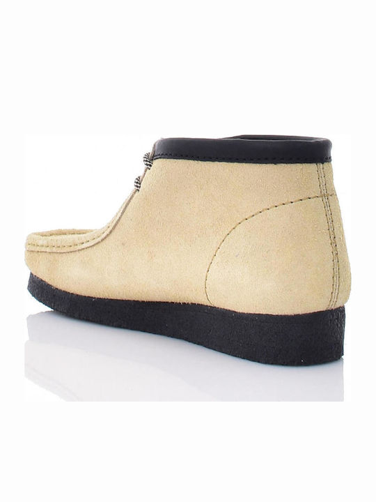 Wallabee Boot Suede Μπεζ Ανδρικά Μποτάκια