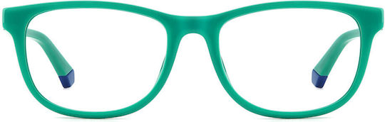Polaroid Acetate Prescription Eyeglass Frame Green PLDD832 1ED