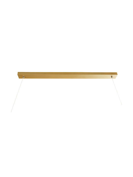 GloboStar Circolare Hängelampe Gold 120x25x25cm.