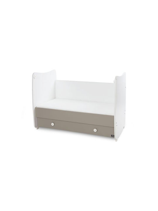 Lorelli Βρεφική Κούνια Dream White / Coffee για Στρώμα 70x140cm