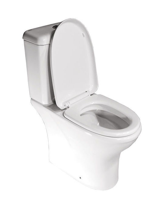 Gloria Armonia Toaletă de podea cu sistem de descărcare Fără capac Albă Gloria Armonia Toaletă de podea cu sistem de descărcare Fără capac Albă