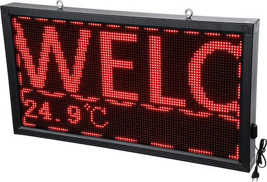 GloboStar Rolling LED Sign One - Sided Waterproof 104x56cm RGB
