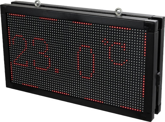 GloboStar Rolling LED Sign Double Sided Waterproof 70x38.5cm Red