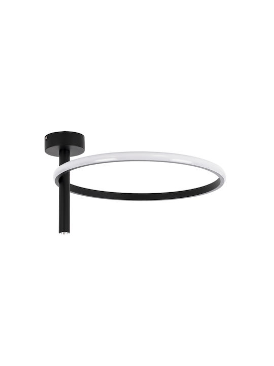 GloboStar Verona Ceiling Mount Light 40cm Black with Integrated LED
