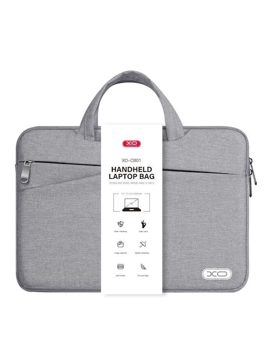 XO Cb01 Θήκη για Laptop 14" σε Γκρι χρώμα