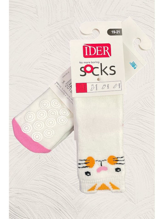 IDER Rutschfeste Lange Kindersocken Beige