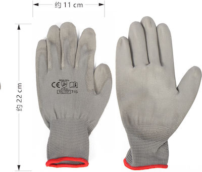 Tpster Nitrile Safety Gloves Gray