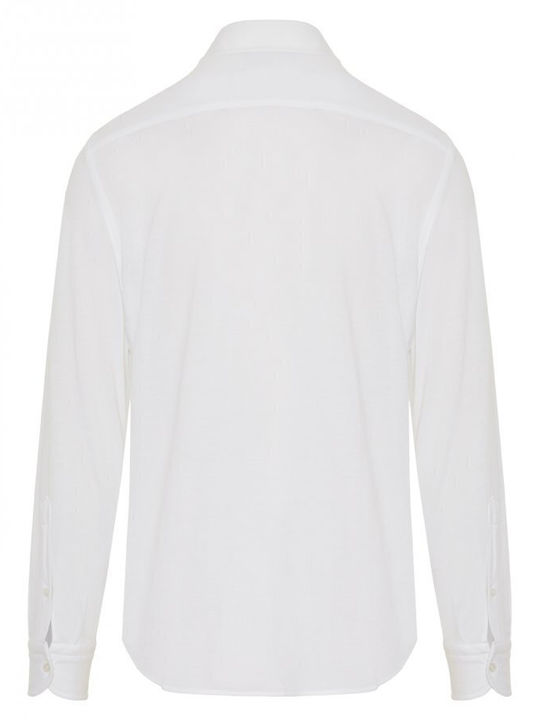 Sonrisa Men's Shirt Long Sleeve Cotton White