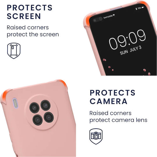 KWmobile Matte Back Cover Silicon cu Curea Verde (Huawei Nova 8i)