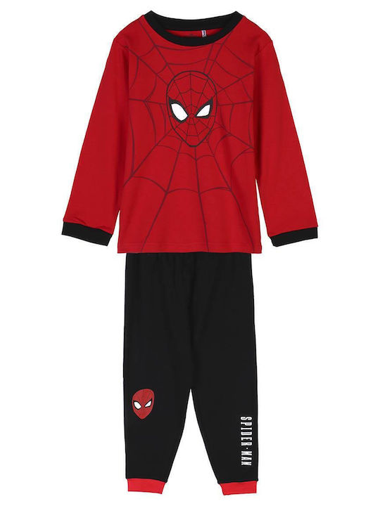 Cerda Παιδική Πιτζάμα Χειμωνιάτικη Κόκκινη Spiderman