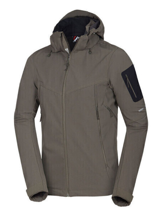 Χειμωνιάτικο Μπουφάν Softshell Αδιάβροχο και Αντιανεμικό Πράσινο