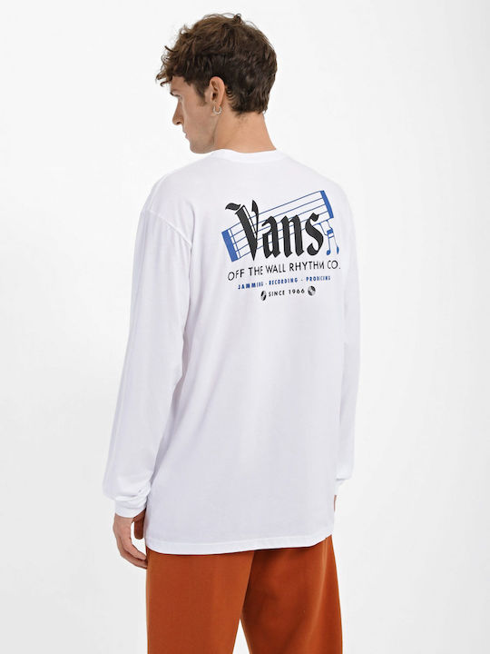 Vans Ls Off Wall Rhythm Блуза Бял