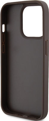 Guess Strass Triangle Metal Logo Plastic Back Cover Brown (iPhone 15 Pro MaxiPhone 15 Pro Max)