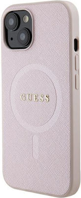 Guess Plastic Back Cover Pink (iPhone 15 Plus)