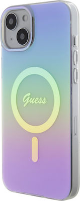 Guess Plastic Back Cover Purple (iPhone 15)