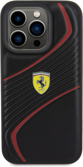 Ferrari 6.1" Back Cover Πλαστικό Μαύρο (iPhone 15 Pro)