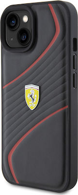 Ferrari 6.1" Coperta din spate Plastic Negru (iPhone 15)
