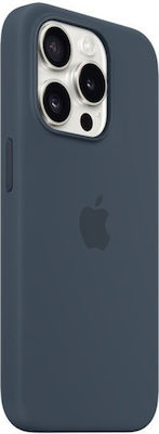 Apple Back Cover Σιλικόνης Μπλε (iPhone 15 Pro)