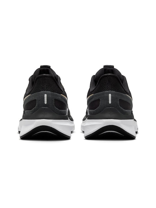 Air Zoom Structure 25 Damen Sportschuhe Laufen Schwarz