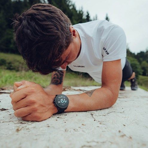 Suunto Race Stainless Steel 49mm Waterproof Smartwatch with Heart Rate Monitor (All Black)