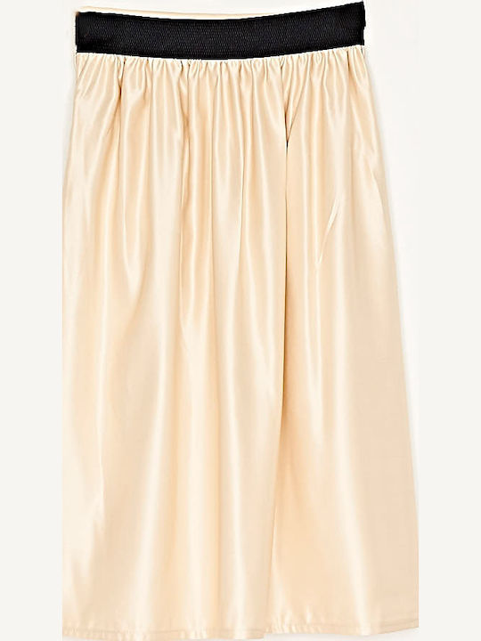 Midi Skirt Cloche Beige