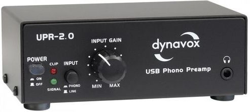 Dynavox USB-Phono UPR-2.0 Phono Preamp Ασημί