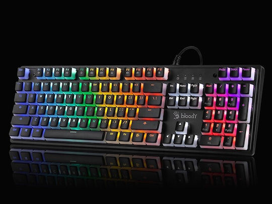 A4Tech Bloody S510R Gaming Mechanical Keyboard with LK Blue switches and RGB lighting (English US)