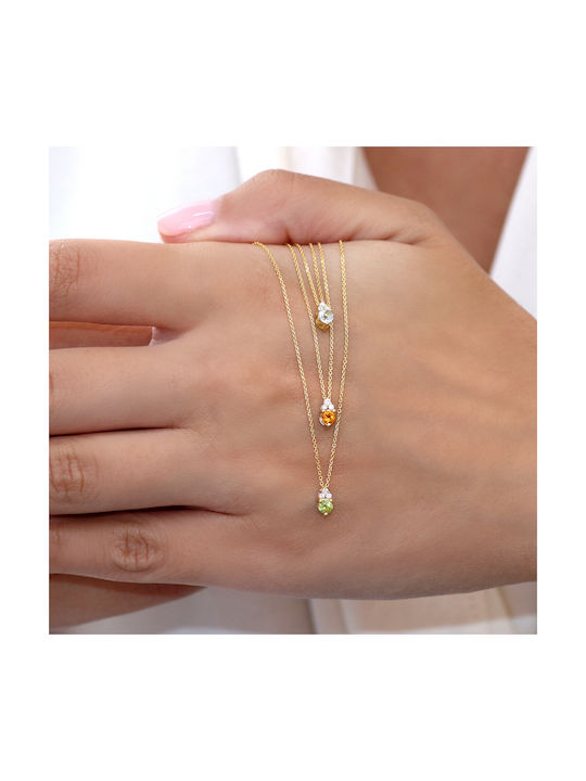 Necklace from Gold 14K with Diamond