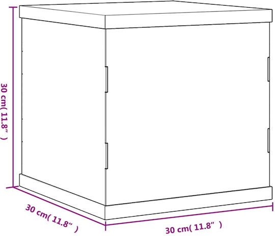 vidaXL Product Display Stand W30xD30xH30cm