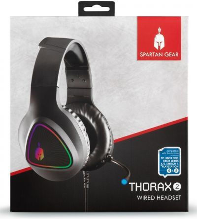 Spartan Gear Thorax 2 Over Ear Gaming Headset with 3.5 mm Connectivity for Nintendo Switch / PC / PS4 / PS5 / XBOX
