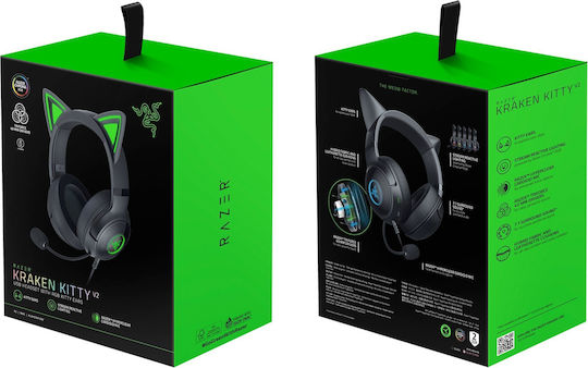 Razer Kraken Kitty V2 Over Ear Gaming Headset with Connection USB