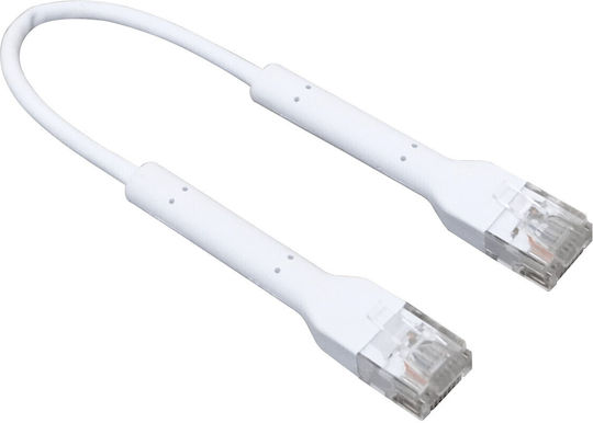 Ubiquiti U/UTP Cat.6 Καλώδιο Δικτύου Ethernet 0.1m Λευκό