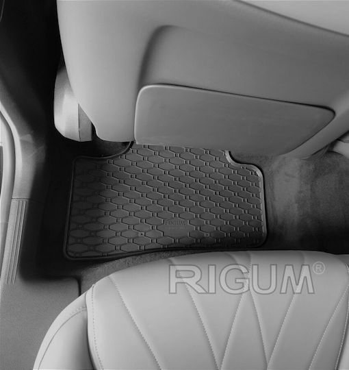 Rigum Set of Front and Rear Mats 4pcs for Mercedes-Benz GLC Black