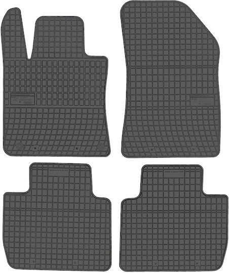 Frogum Set of Front and Rear Mats 4pcs for Peugeot 508 2018 Black