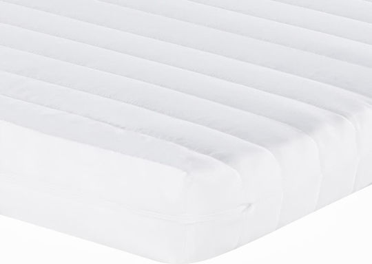Sofa Bed Single Upholstered with Fabric Yellow with Slats & Mattress 100x200cm