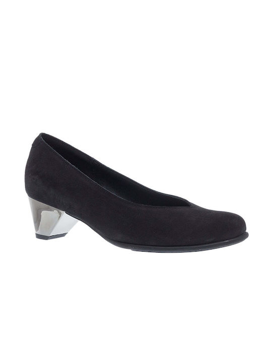 Arche Suede Black Medium Heels