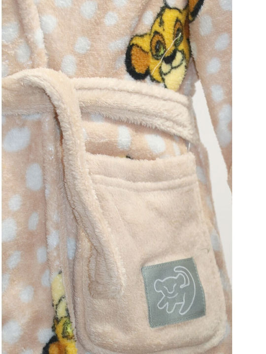 Disney Kids' Robe Winter Fleece Beige