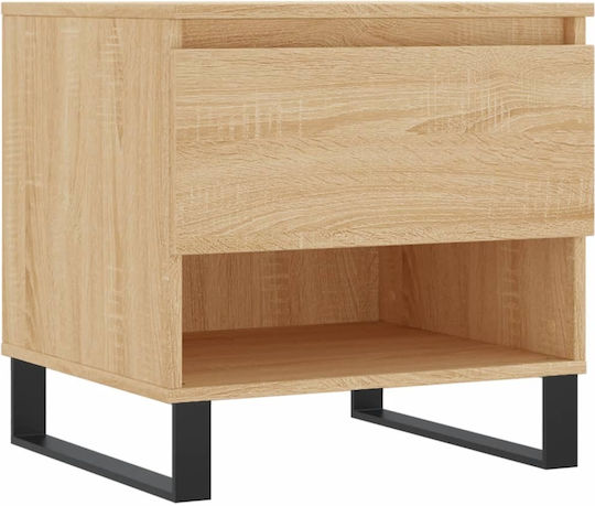 Masă Laterală Rectangulară Din Lemn Cu Sertare Sonoma Stejar 2 Buc M50xL46xÎ50cm