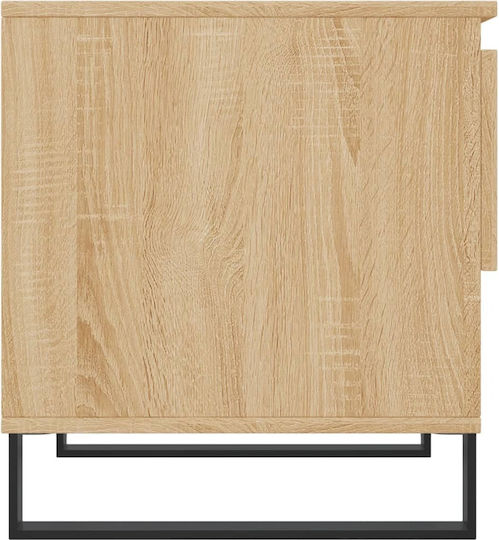Masă Laterală Rectangulară Din Lemn Cu Sertare Sonoma Stejar 2 Buc M50xL46xÎ50cm