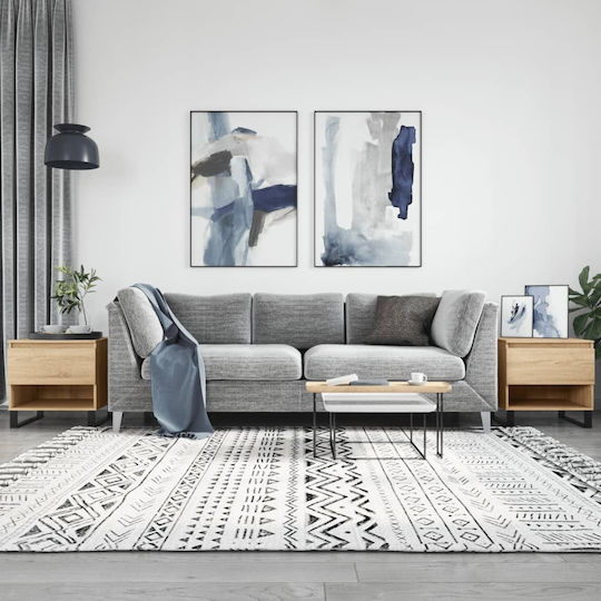 Masă Laterală Rectangulară Din Lemn Cu Sertare Sonoma Stejar 2 Buc M50xL46xÎ50cm