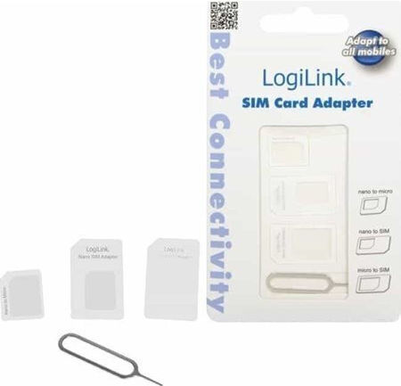 LogiLink Dual SIM Adapter in White color