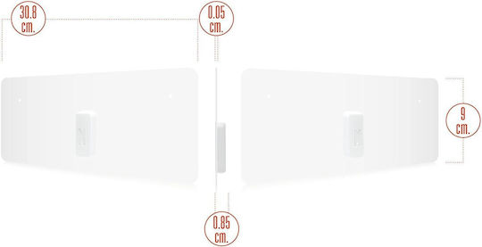 RGTech Monarch 40 Indoor TV Antenna (Does not Require Power Supply) White