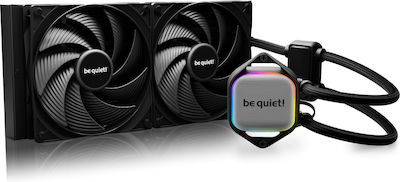 Be Quiet Pure Loop 2 Wasserkühlung für Prozessor Doppelter Ventilator 140mm für Sockel AM4/AM5/1700/1200/115x mit ARGB Beleuchtung