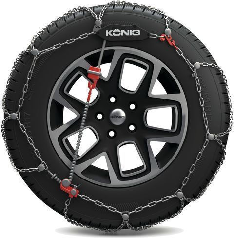 Konig XG Cross No 233 Anti-slip Chains Thickness 9mm Passenger & 4x4 Car 2pcs