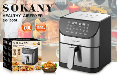 Sokany SK-10006 Air Fryer 7lt Silver