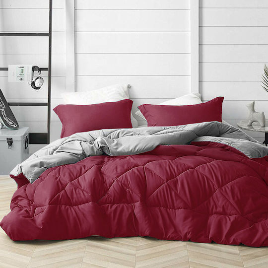 Saray Home Übergröße 240x220cm Grey - Bordeaux